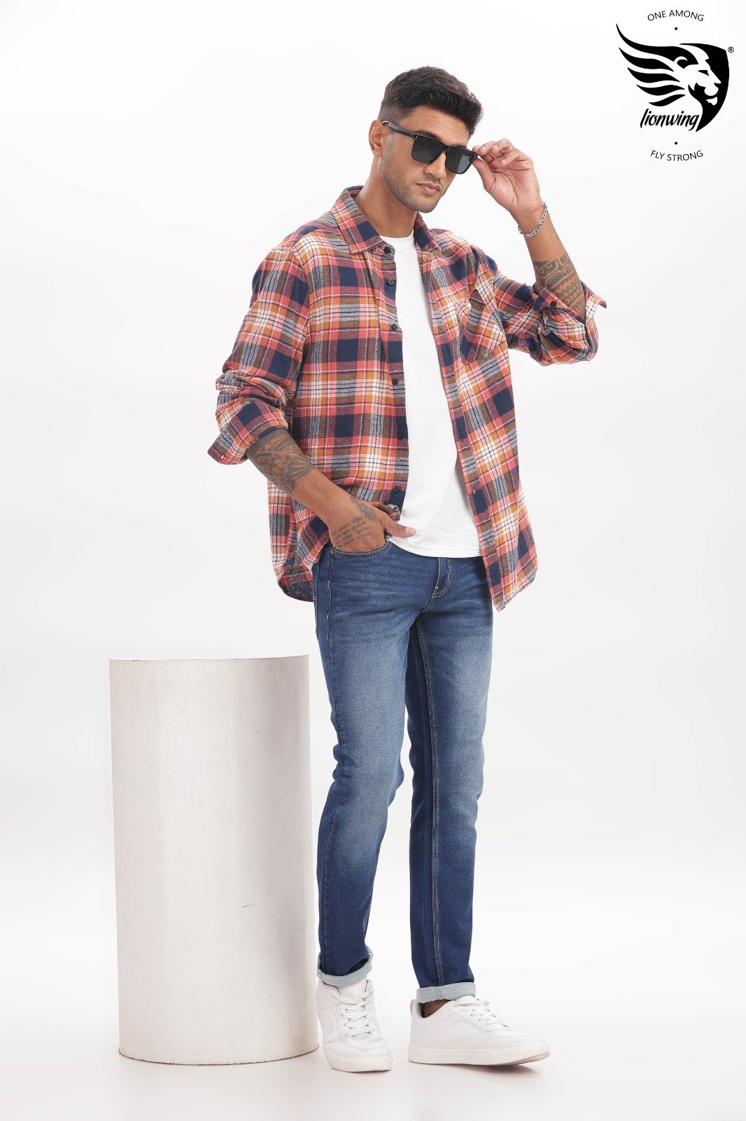 Classic Dark Blue Slim Fit Denim Jeans