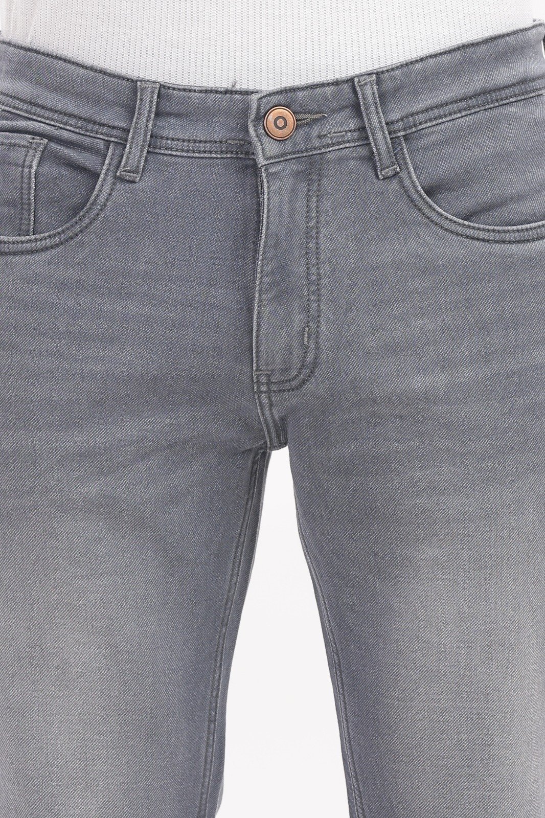 Classic Grey Slim Fit Stretch Jeans
