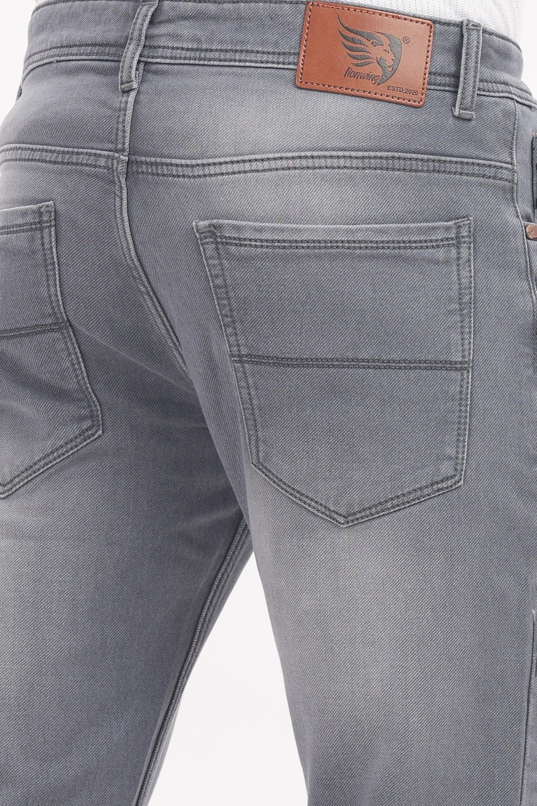 Classic Grey Slim Fit Stretch Jeans